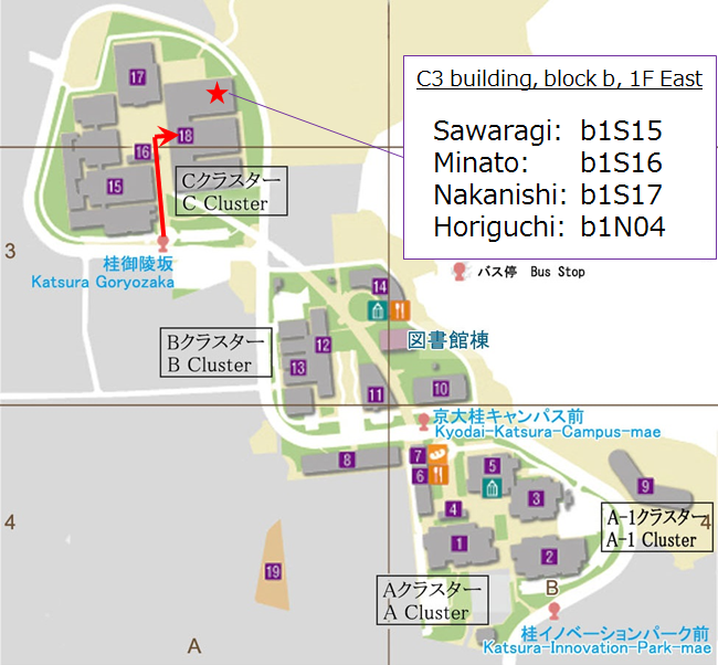 Access map to Sawaragilab